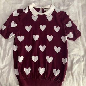 Short sleeve sweater shirt